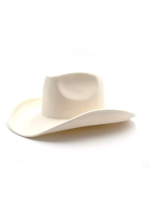 Cappello cowboy latte Made in Italy