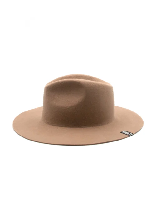 cappello beige in feltro