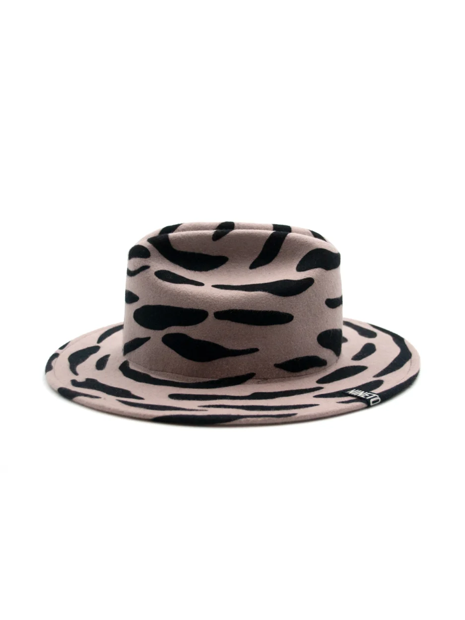 Cappello Fedora classico in feltro morbido stampato