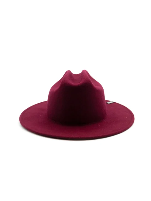 Cappello in feltro morbido bordeaux